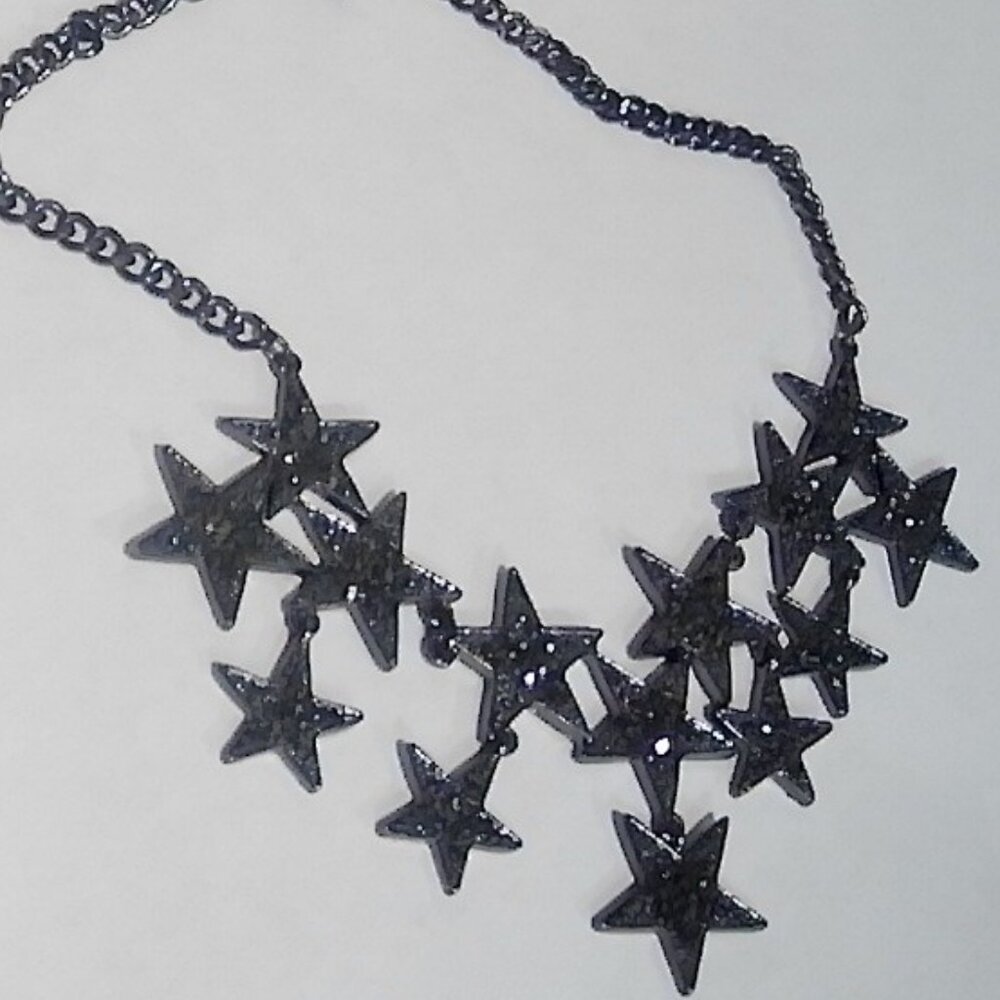 Black Diamond Star Choker Necklace